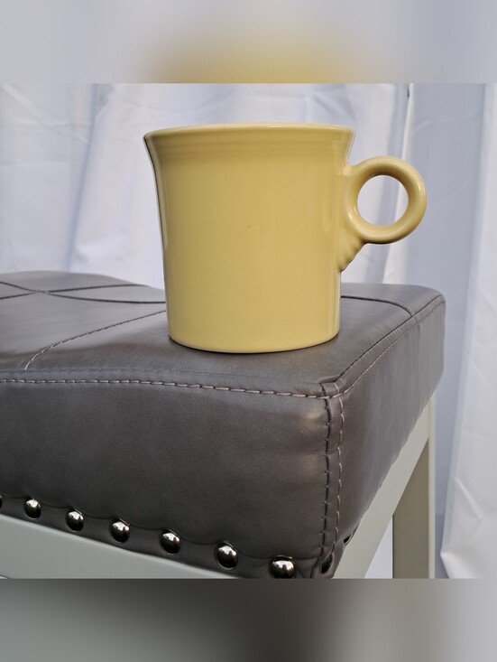 Fiestaware Other - Fiestaware Yellow Coffee Mug Ring Handle 10 oz Ceramic Cup Homer Laughlin USA
